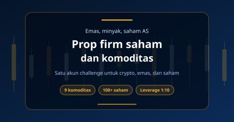 Sampul prop firm untuk saham dan komoditas: emas XAU, minyak CL, dan saham NVDA di satu akun challenge Fundex24
