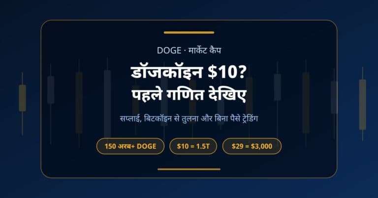 हीरो कार्ड: डॉजकॉइन के $10 वाले सवाल का मार्केट कैप गणित, बिटकॉइन से तुलना और $3,000 के अकाउंट का जिक्र