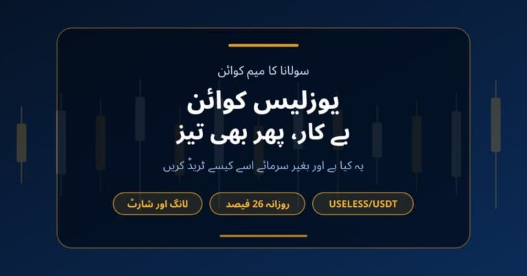 یوزلیس کوائن والی تحریر کا کور: سولانا میم کوائن، روزانہ اوسطاً 26 فیصد اونچ نیچ اور 400 ڈالر کی پوزیشن کے لیبل