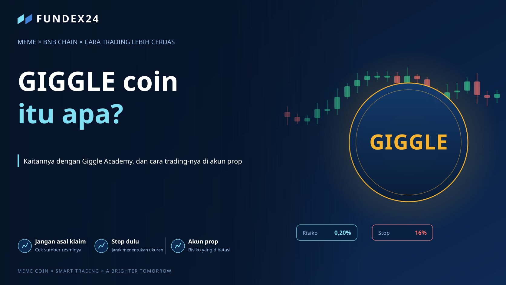 GIGGLE coin itu apa? Kaitannya dengan Giggle Academy, dan cara trading-nya di akun prop