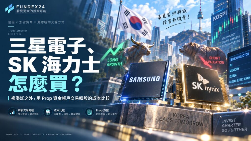 三星電子、SK 海力士怎麼買？複委託、ETF 與 Prop 資金帳戶的成本與權利差別