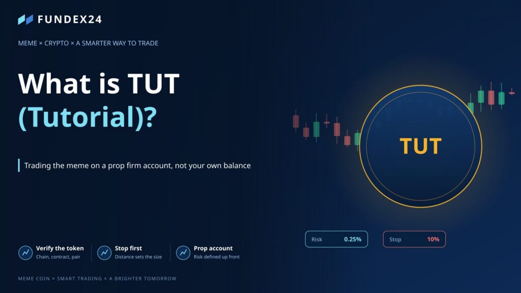 What is TUT (Tutorial)? Trading the meme on a prop firm account instead of your own balance