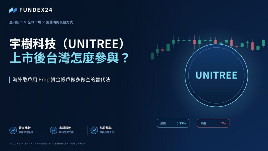 宇樹科技（UNITREE）上市後，台灣怎麼參與？三條管道與 Prop 資金帳戶的差別