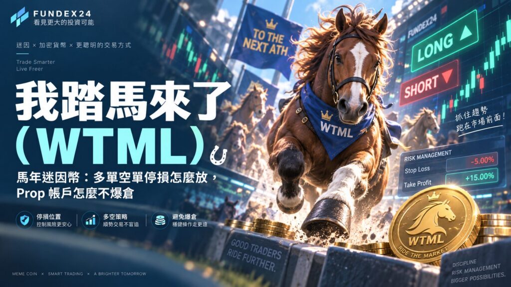 我踏馬來了（WTML）馬年迷因幣：多單空單停損怎麼放，Prop 帳戶怎麼守住風控