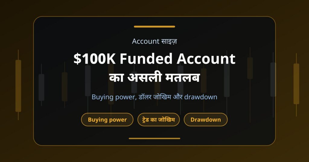 $100K Funded Account का असली मतलब क्या है? Capital, Risk और Drawdown