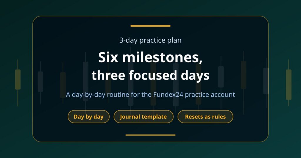 A 3-Day Demo Trading Plan Built on the Six Practice Milestones