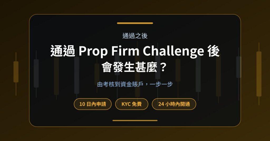 通過 Prop Firm Challenge 後會發生甚麼？Funded Account 完整流程