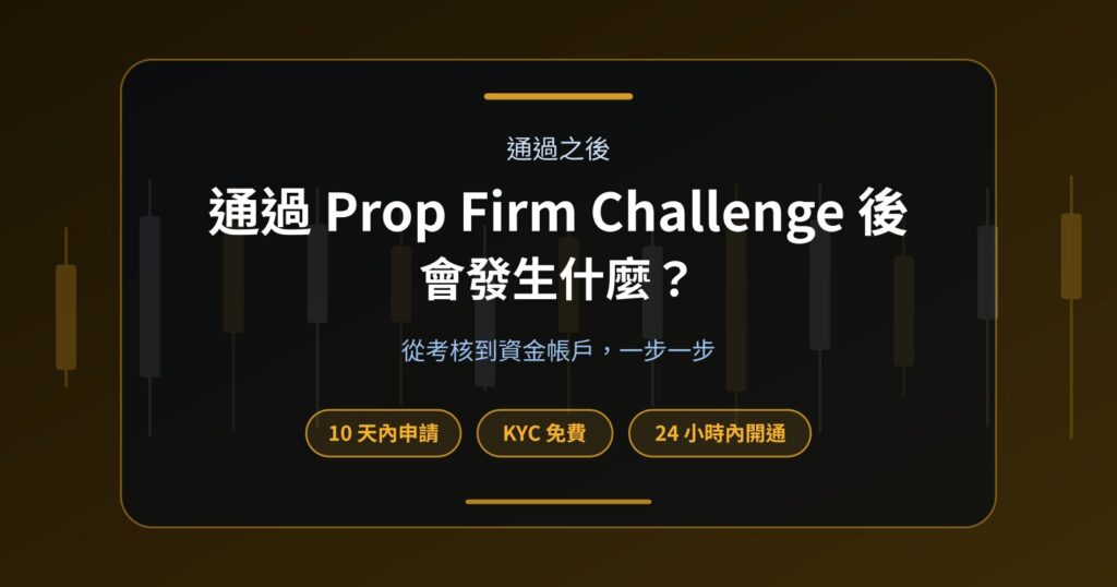 通過 Prop Firm Challenge 後會發生什麼？取得 Funded Account 的完整流程