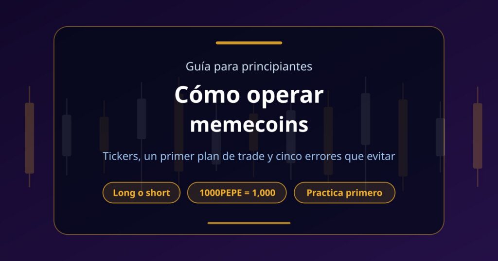 Cómo operar memecoins: guía para principiantes con un primer plan