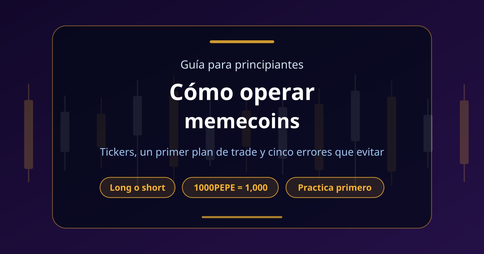 Cómo operar memecoins: guía para principiantes con un primer plan