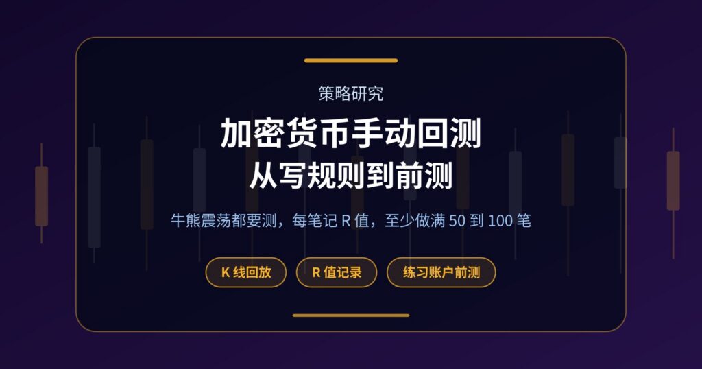 加密货币手动回测教程：从写规则到练习账户前测