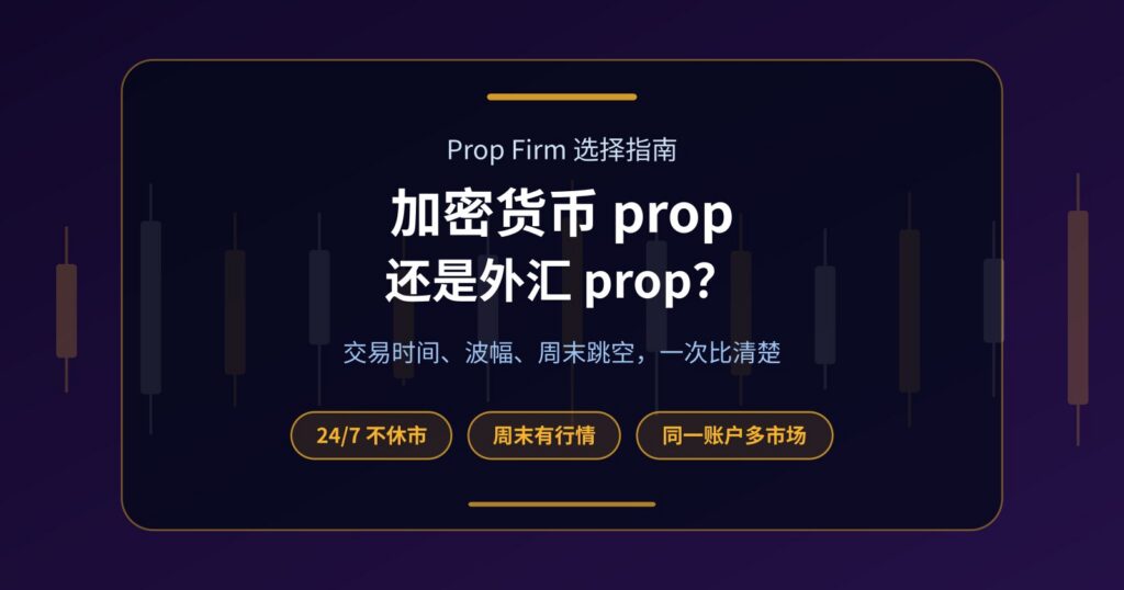加密货币 Prop Firm 还是外汇 Prop Firm？上班族怎么选