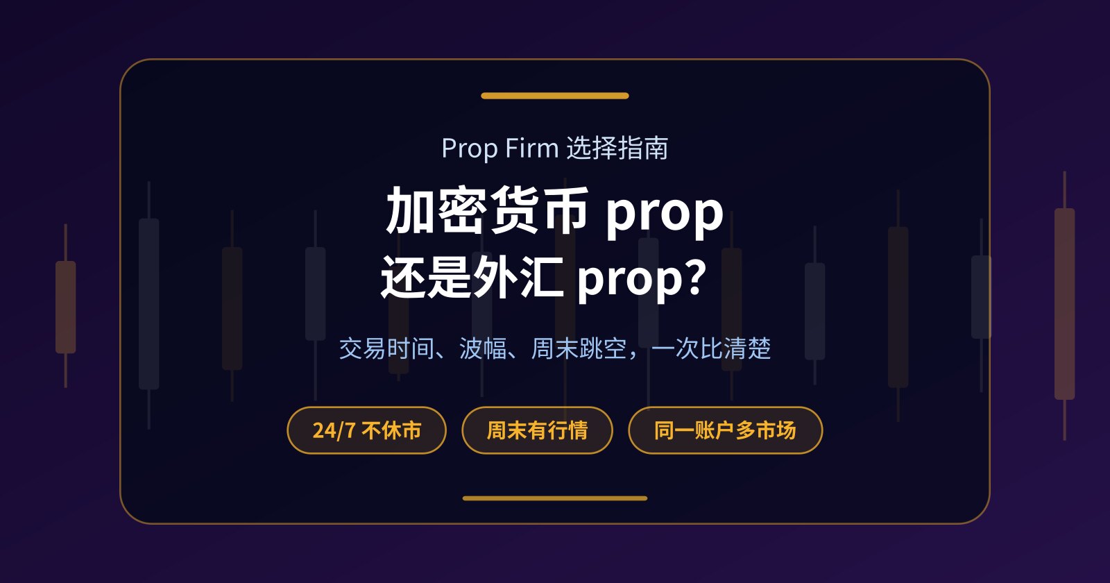 加密货币 Prop Firm 还是外汇 Prop Firm？上班族怎么选