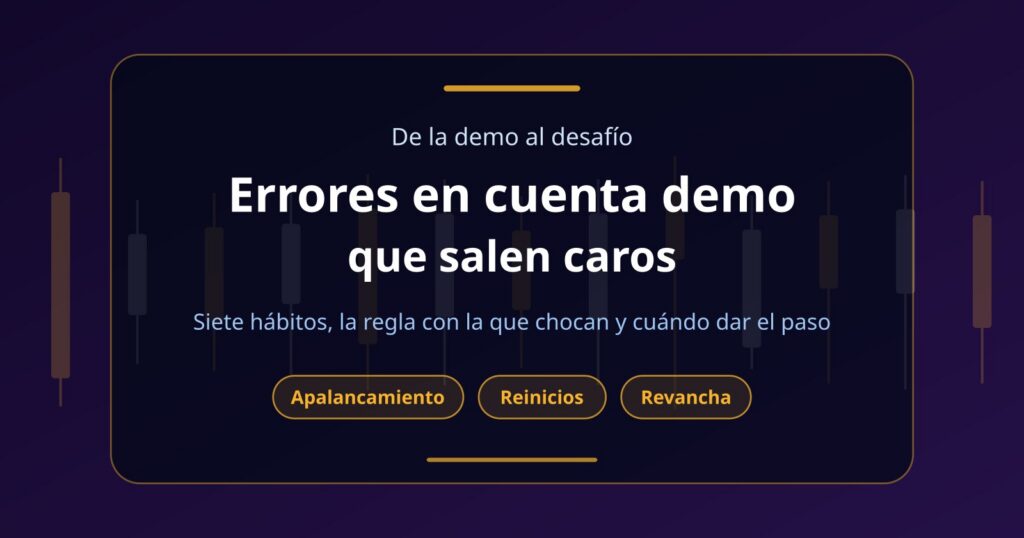 Errores en cuenta demo que después te cuestan un desafío de fondeo