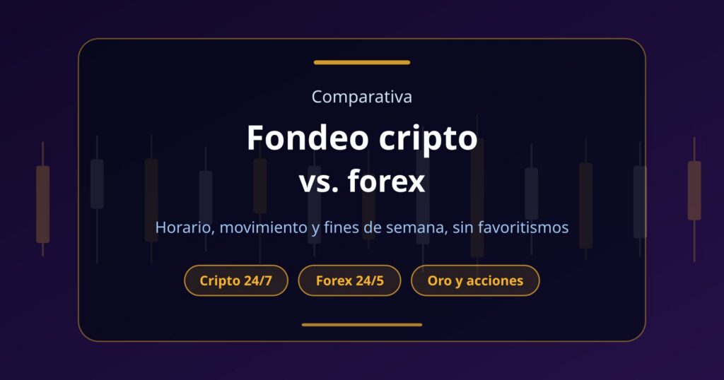 Fondeo cripto vs forex: cuándo te conviene más una prop firm cripto
