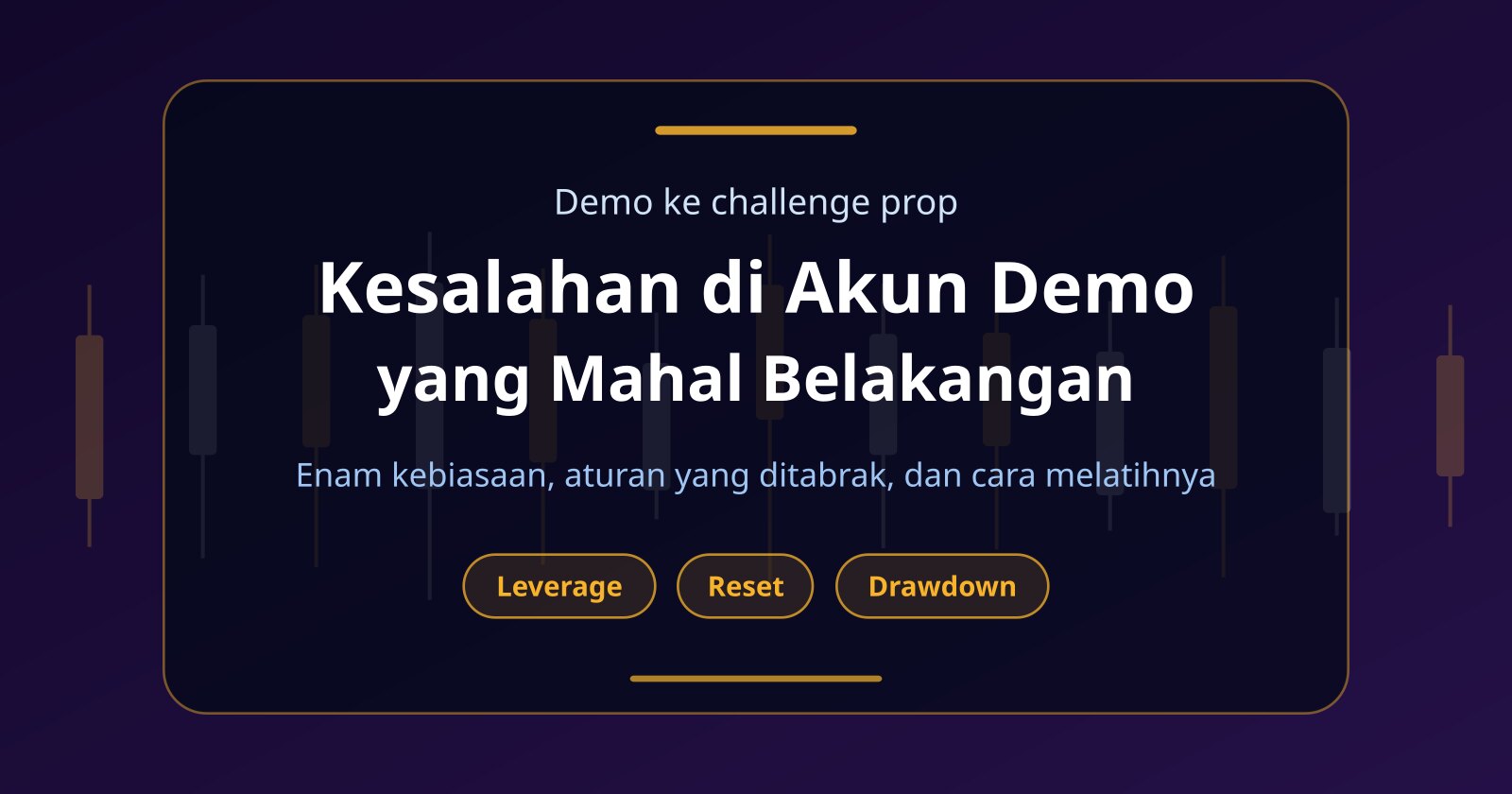 6 Kesalahan di Akun Demo yang Nanti Bikin Gagal Challenge Prop Firm