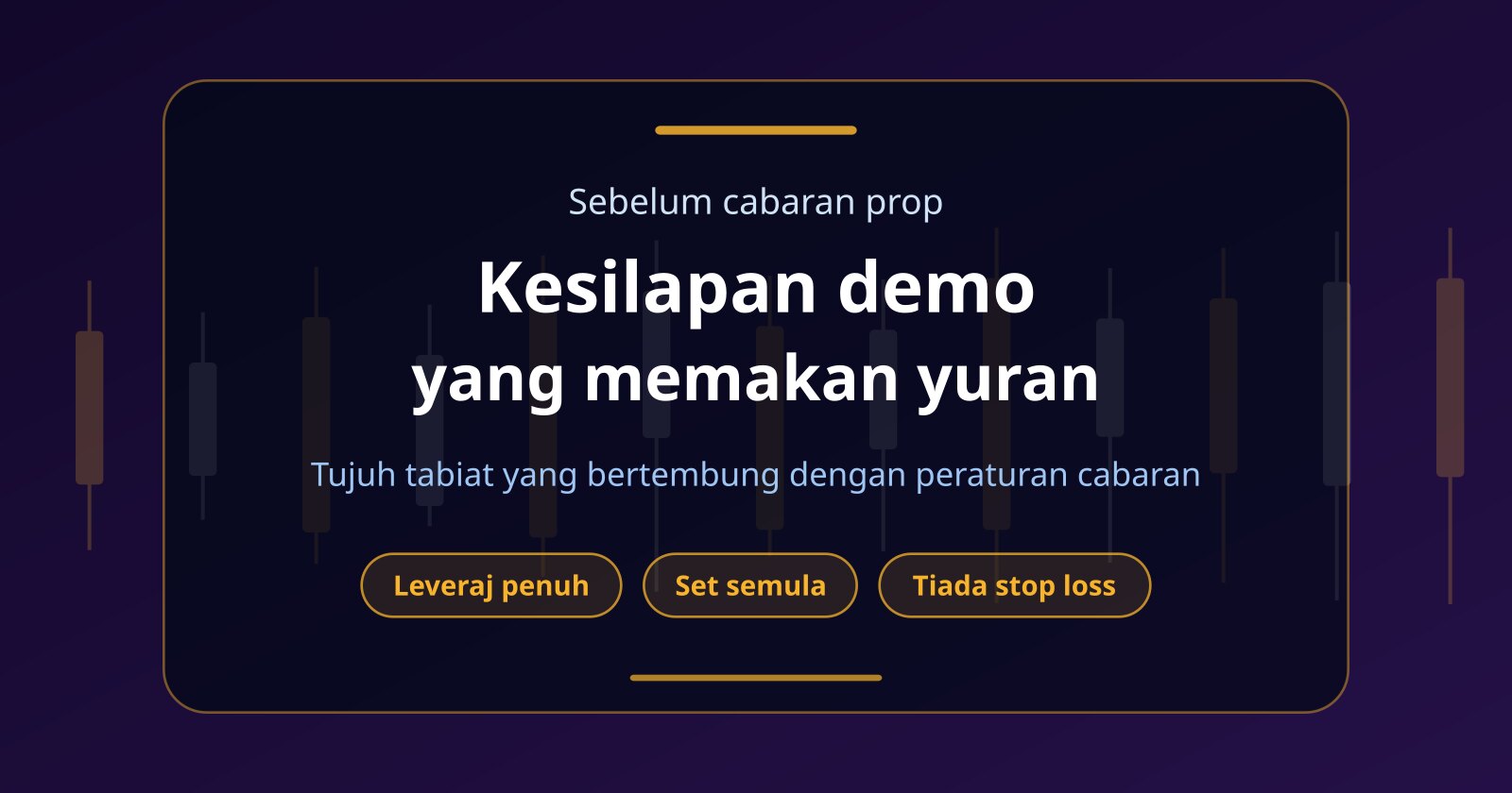 Kesilapan Demo Trading yang Memakan Yuran Cabaran Prop Firm
