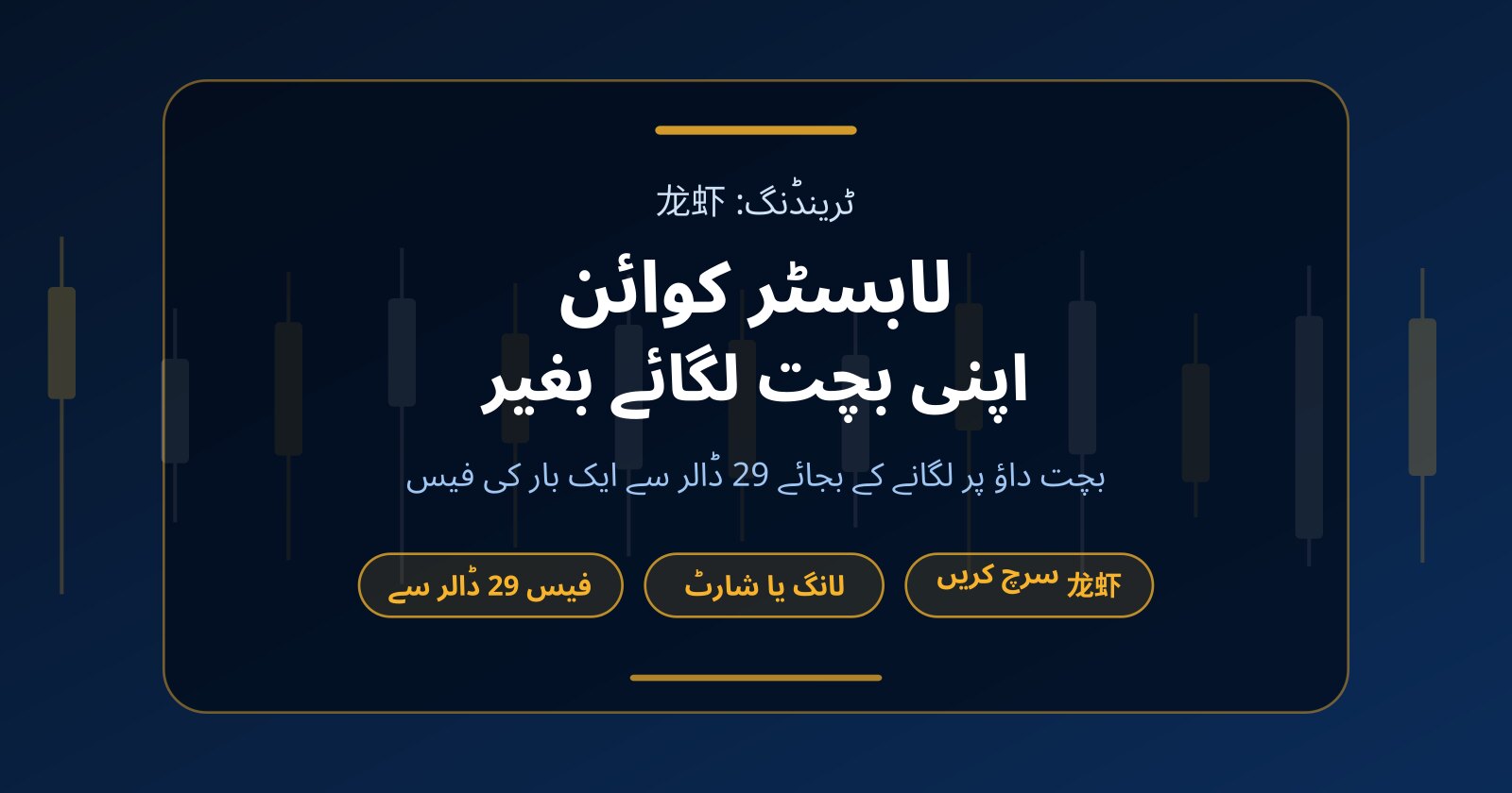 لابسٹر کوائن (龙虾): اپنے پیسے لگائے بغیر ٹریڈنگ کا طریقہ