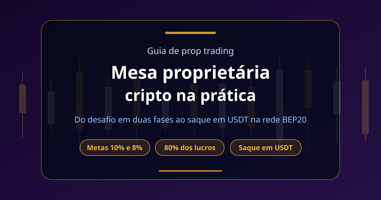 Mesa proprietária cripto: do desafio à conta financiada e ao saque