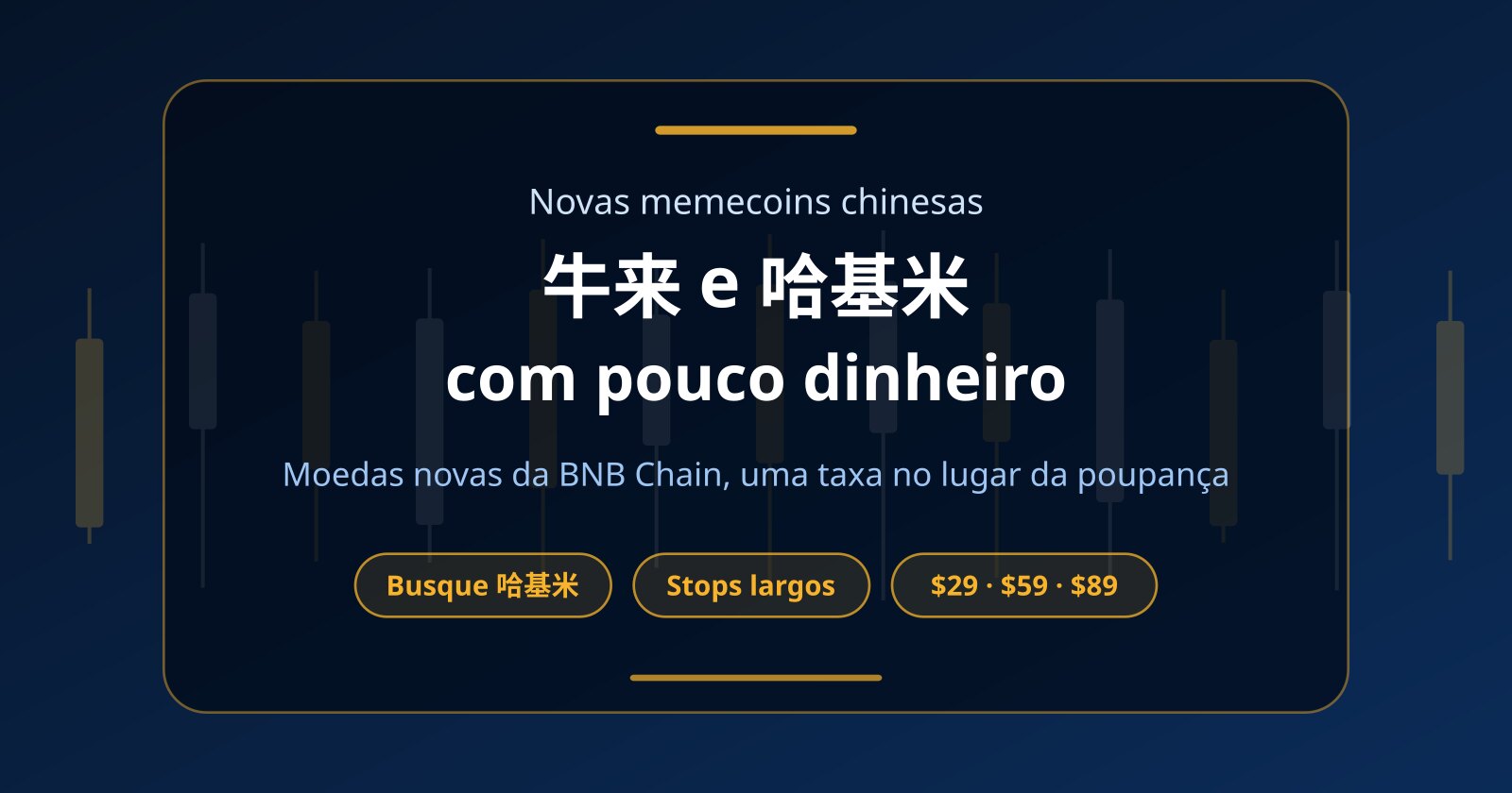 Novas memecoins chinesas 牛来 e 哈基米: como operar com pouco dinheiro