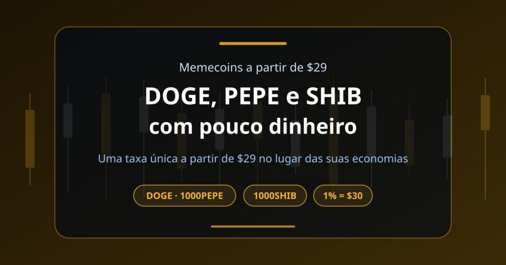 DOGE, PEPE e SHIB: como operar Dogecoin com pouco dinheiro