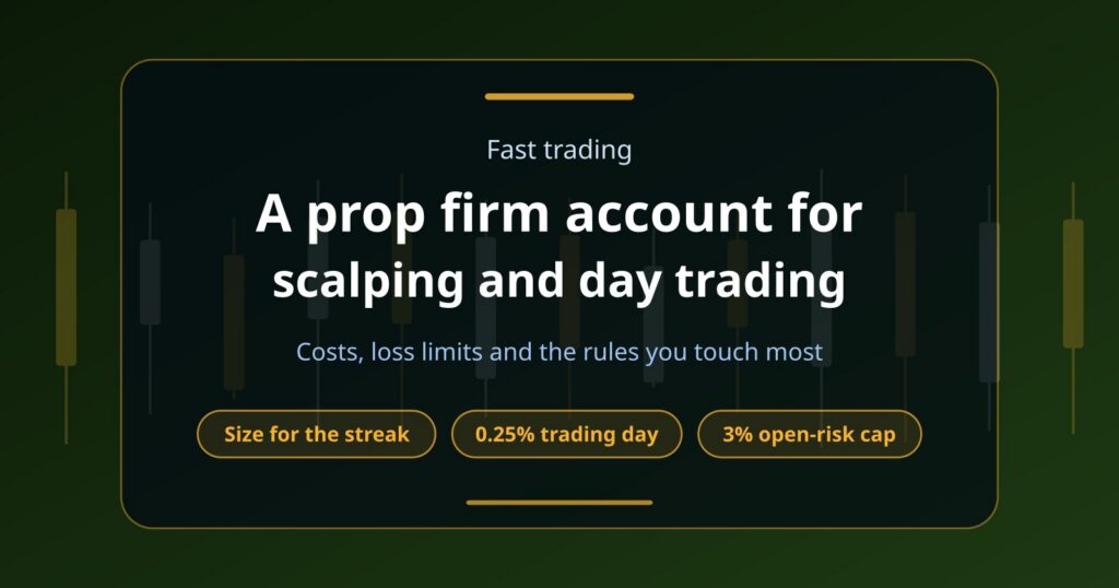 How to Choose a Prop Firm Account for Scalping and Day Trading