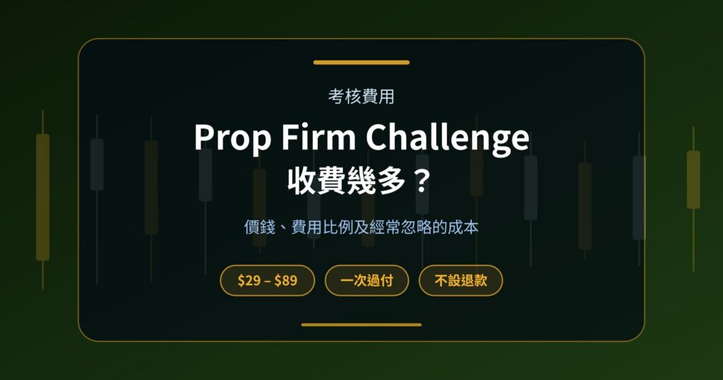 Prop Firm Challenge 收費幾多？不同 Funded Account Size 的成本