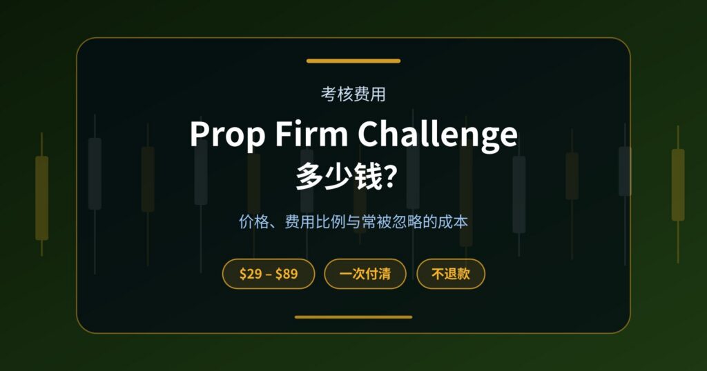 Prop Firm Challenge 需要多少钱？不同 Funded Account 规模的费用