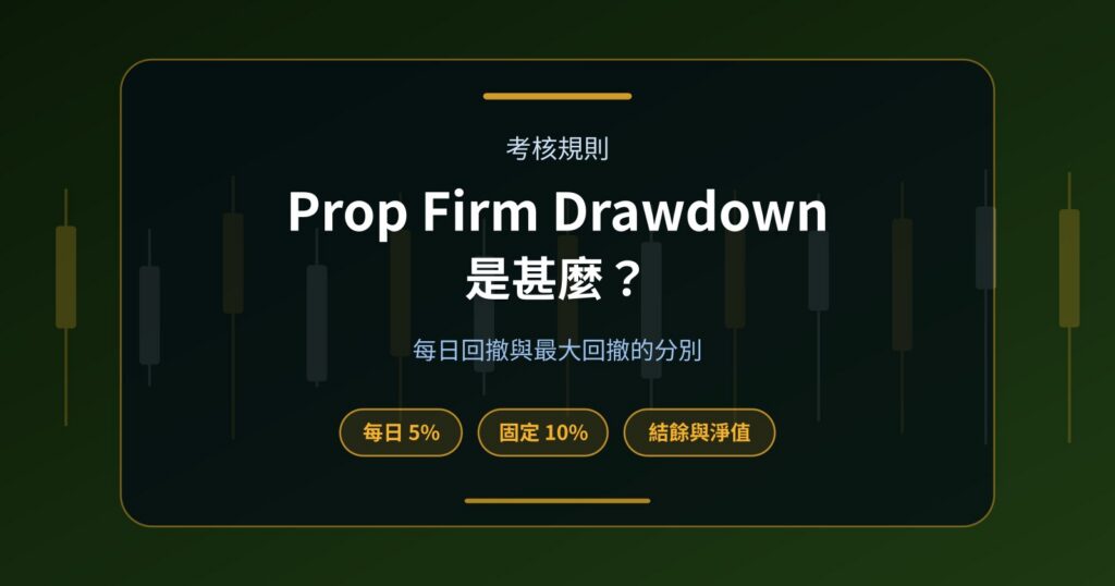 Prop Firm Drawdown 是甚麼？Daily Drawdown 與 Maximum Drawdown 解釋