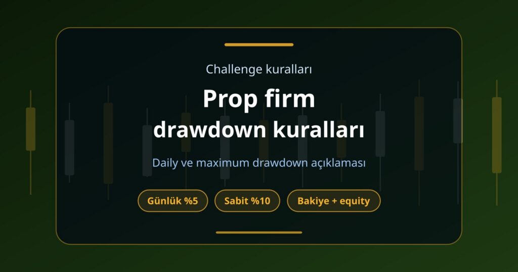 Prop Firm Drawdown Kuralları Nedir? Daily ve Maximum Drawdown Açıklaması