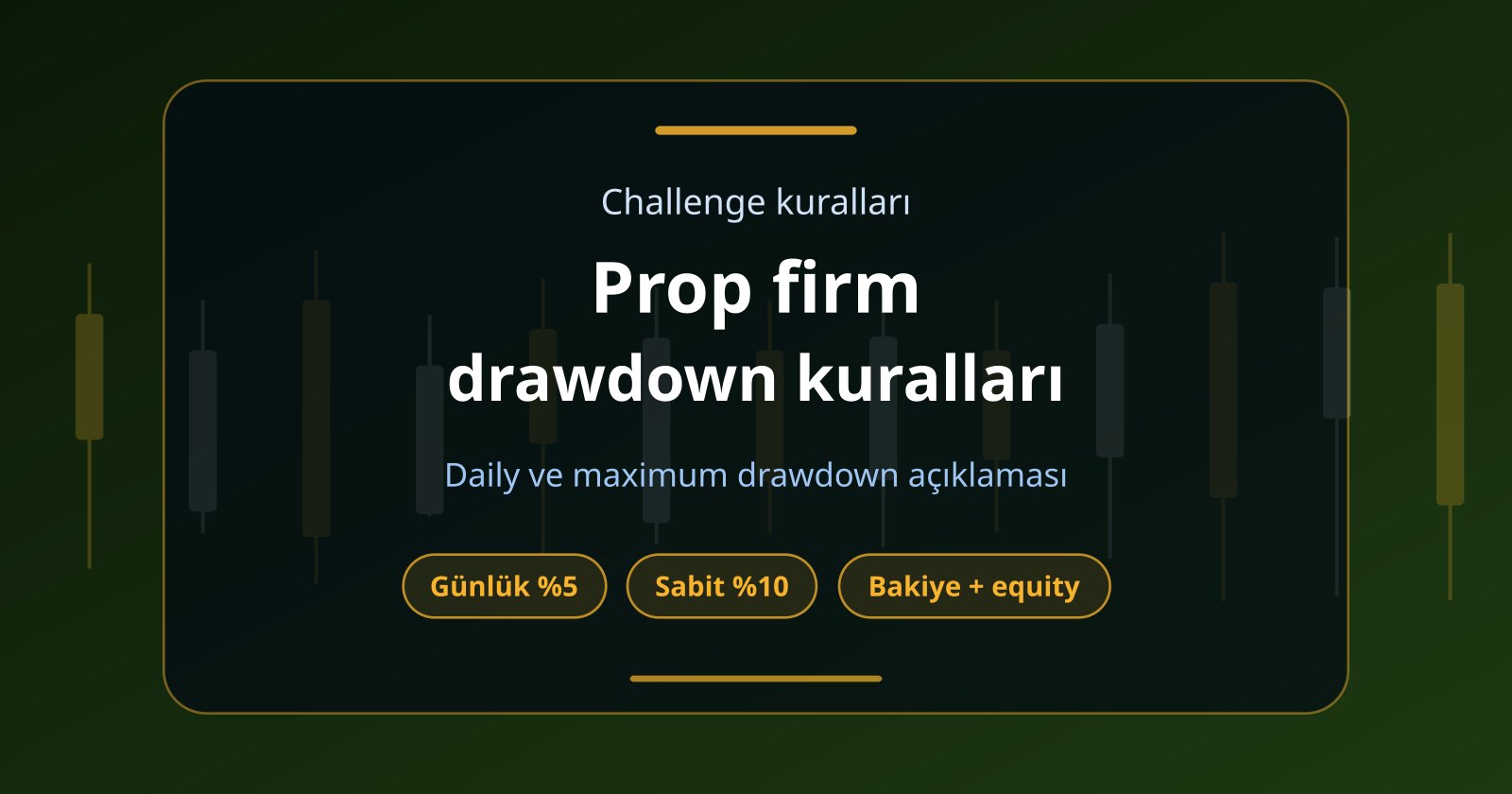 Prop Firm Drawdown Kuralları Nedir? Daily ve Maximum Drawdown Açıklaması