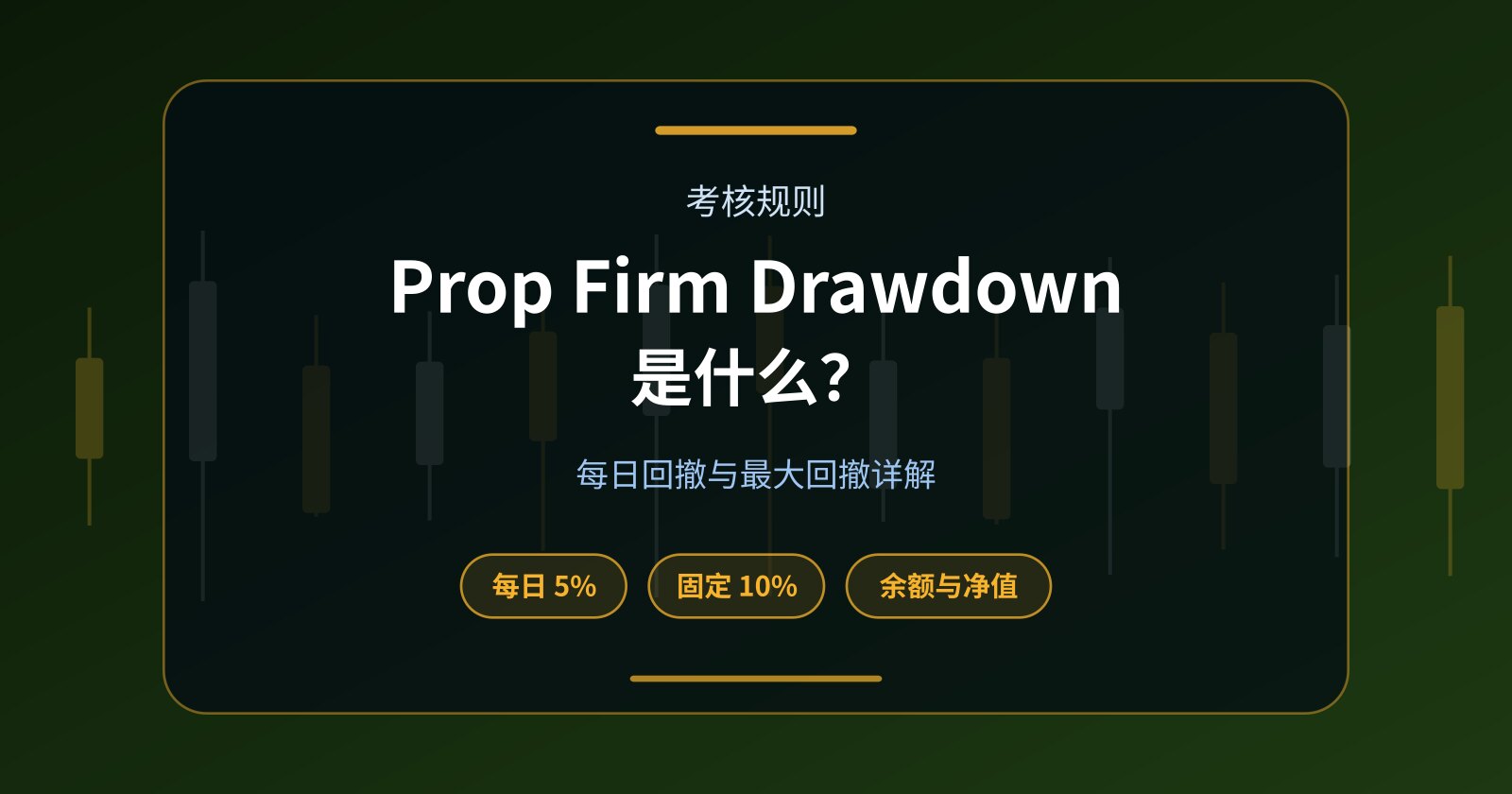 Prop Firm Drawdown 是什么？Daily Drawdown 与 Maximum Drawdown 详解