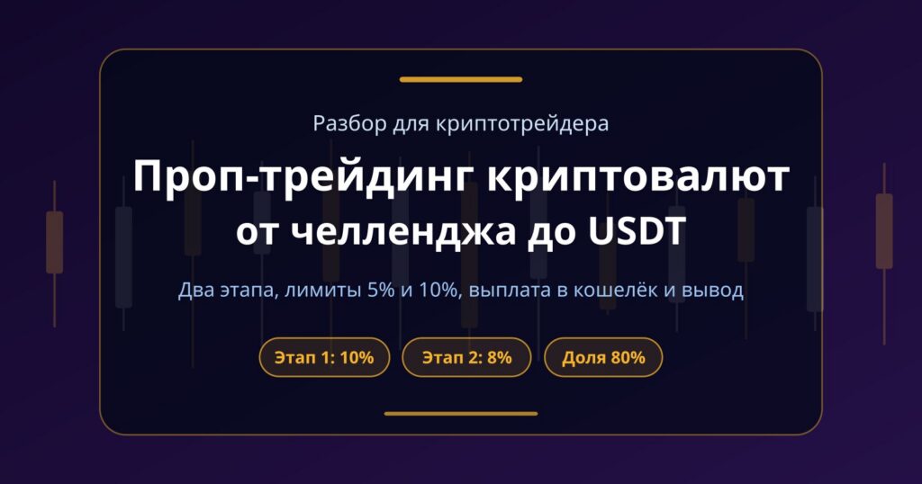 Проп-трейдинг криптовалют: путь от челленджа до вывода USDT
