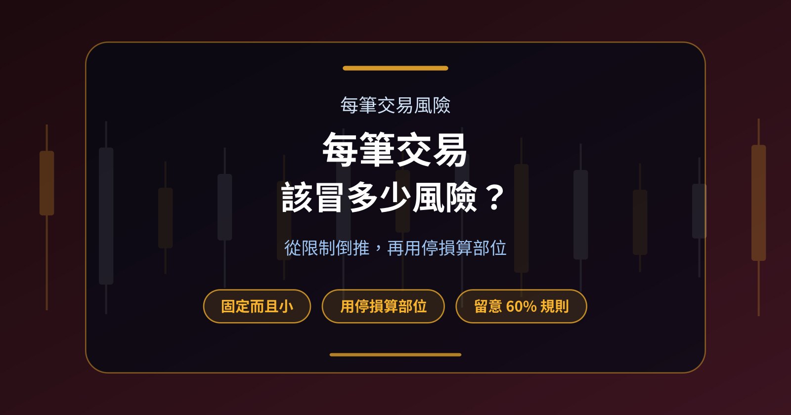 Funded Account 每筆交易應該承擔多少風險？