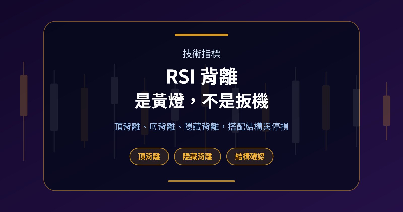 RSI 背離怎麼看？頂背離、底背離、隱藏背離一次搞懂