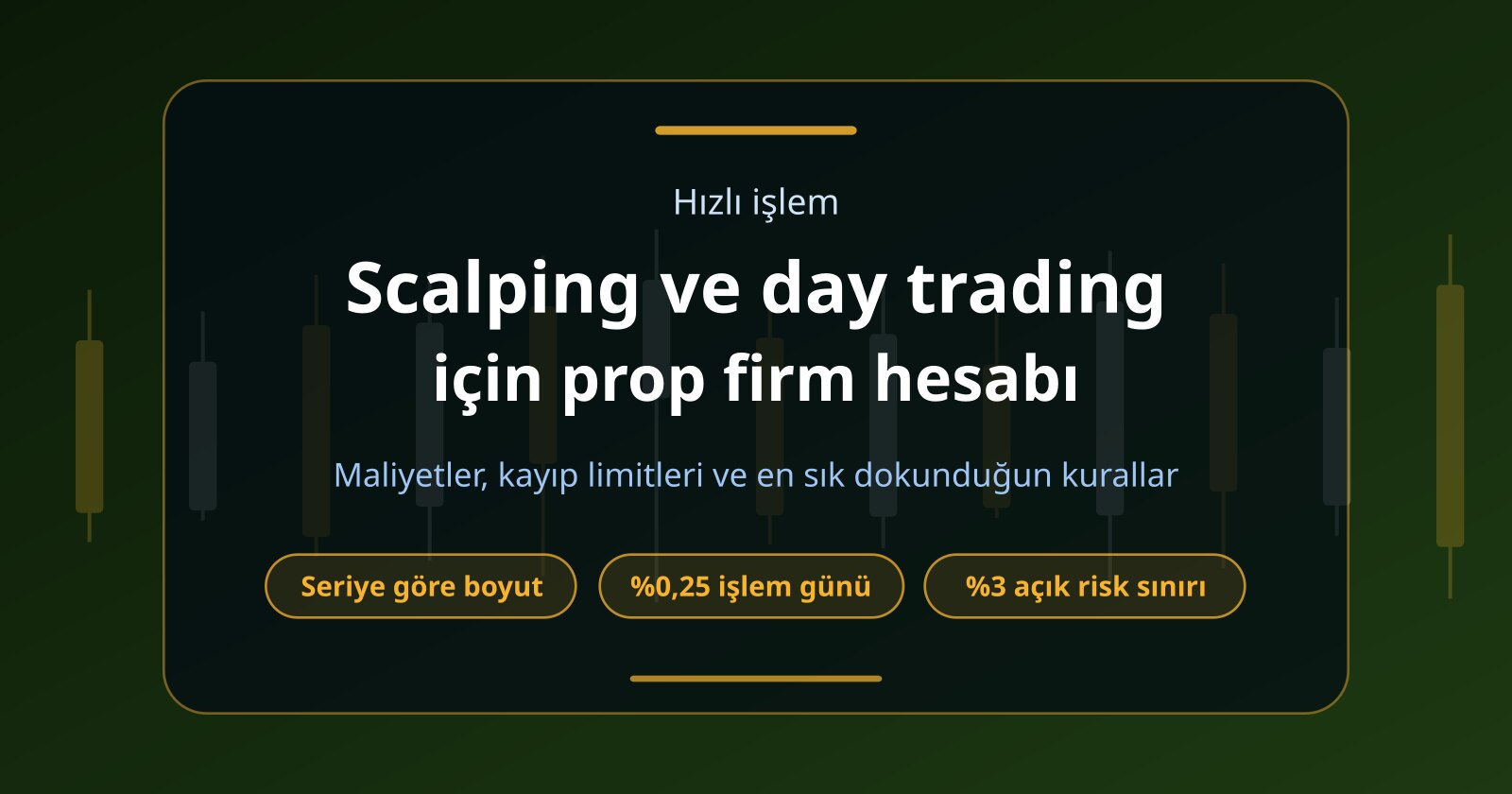 Scalping ve Day Trading İçin Prop Firm Hesabı Nasıl Seçilir?