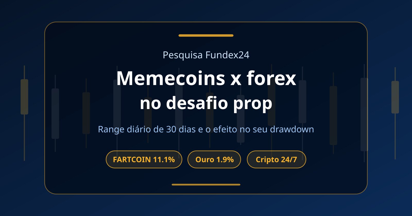 Volatilidade das memecoins x forex lento: o que muda na mesa proprietária
