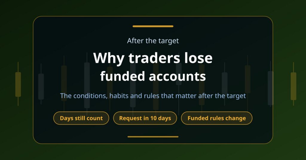 Why Traders Lose Funded Accounts After Reaching the Profit Target