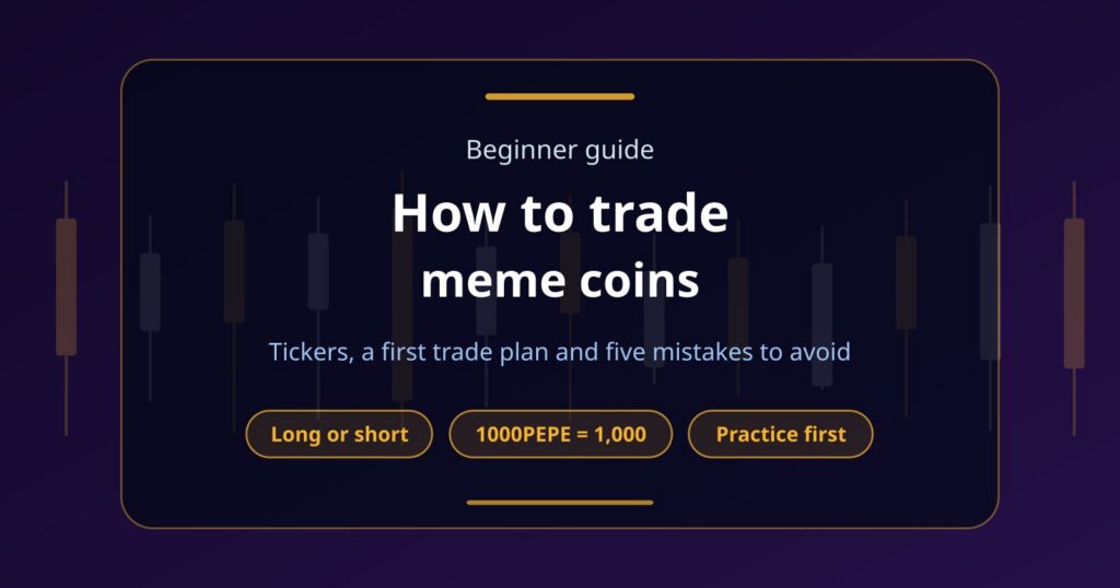 How to Trade Meme Coins: A Beginner’s Guide With a First Trade Plan