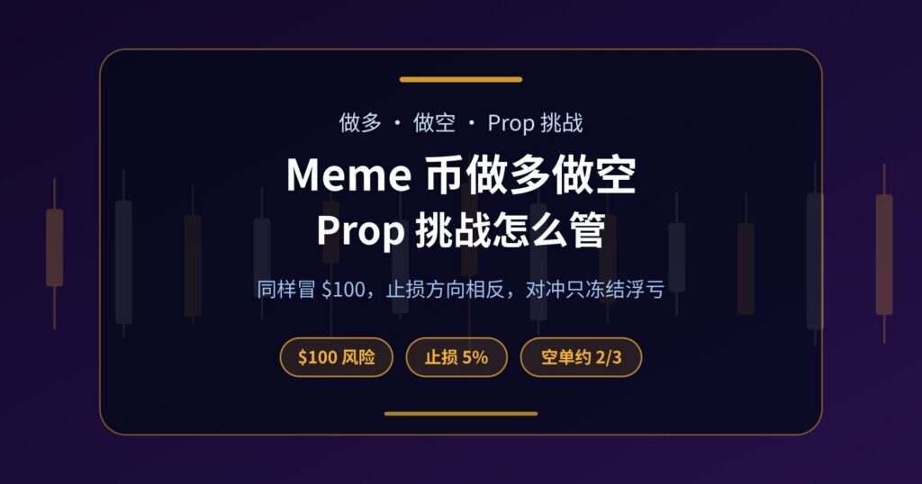 Meme 币做多还是做空？Prop 挑战里多单、空单与对冲怎么管
