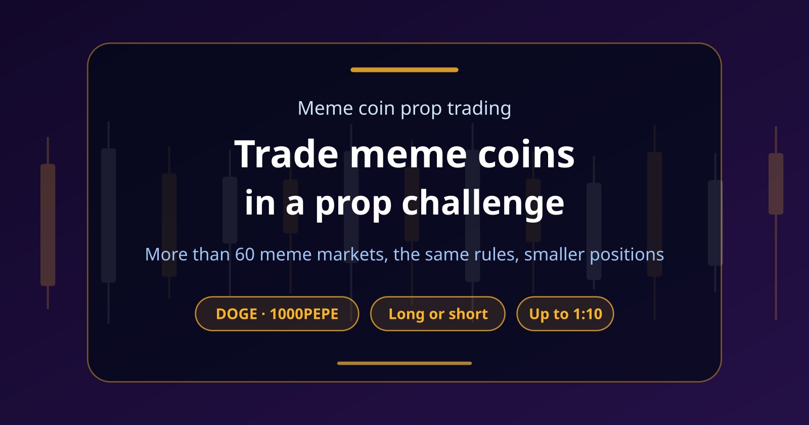 Meme Coin Prop Firm: Can You Trade DOGE, PEPE and WIF in a Challenge?