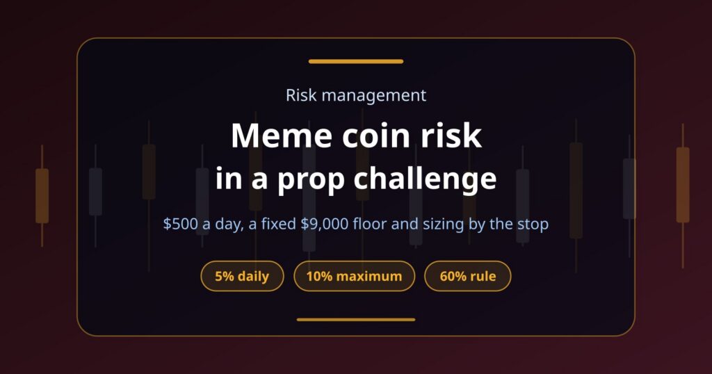 Meme Coin Risk Management in a Prop Challenge: Sizing, Wicks and Limits