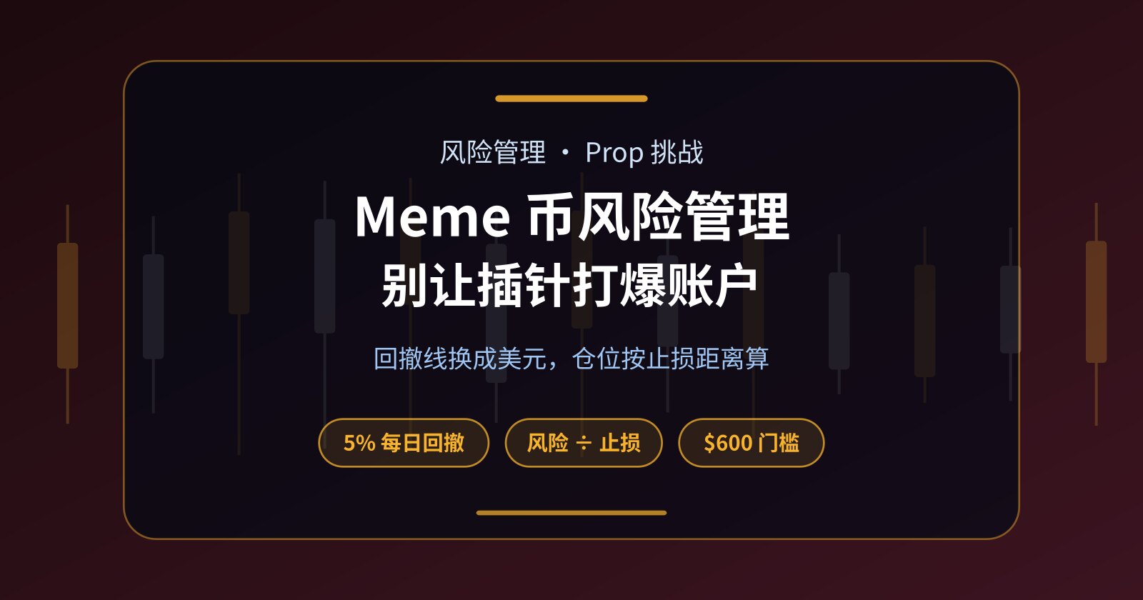 Meme 币风险管理：Prop 挑战里怎样不被插针打爆账户
