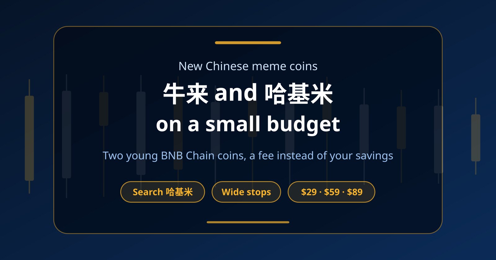 New Chinese Meme Coins 牛来 and 哈基米: Trading Them on a Small Budget