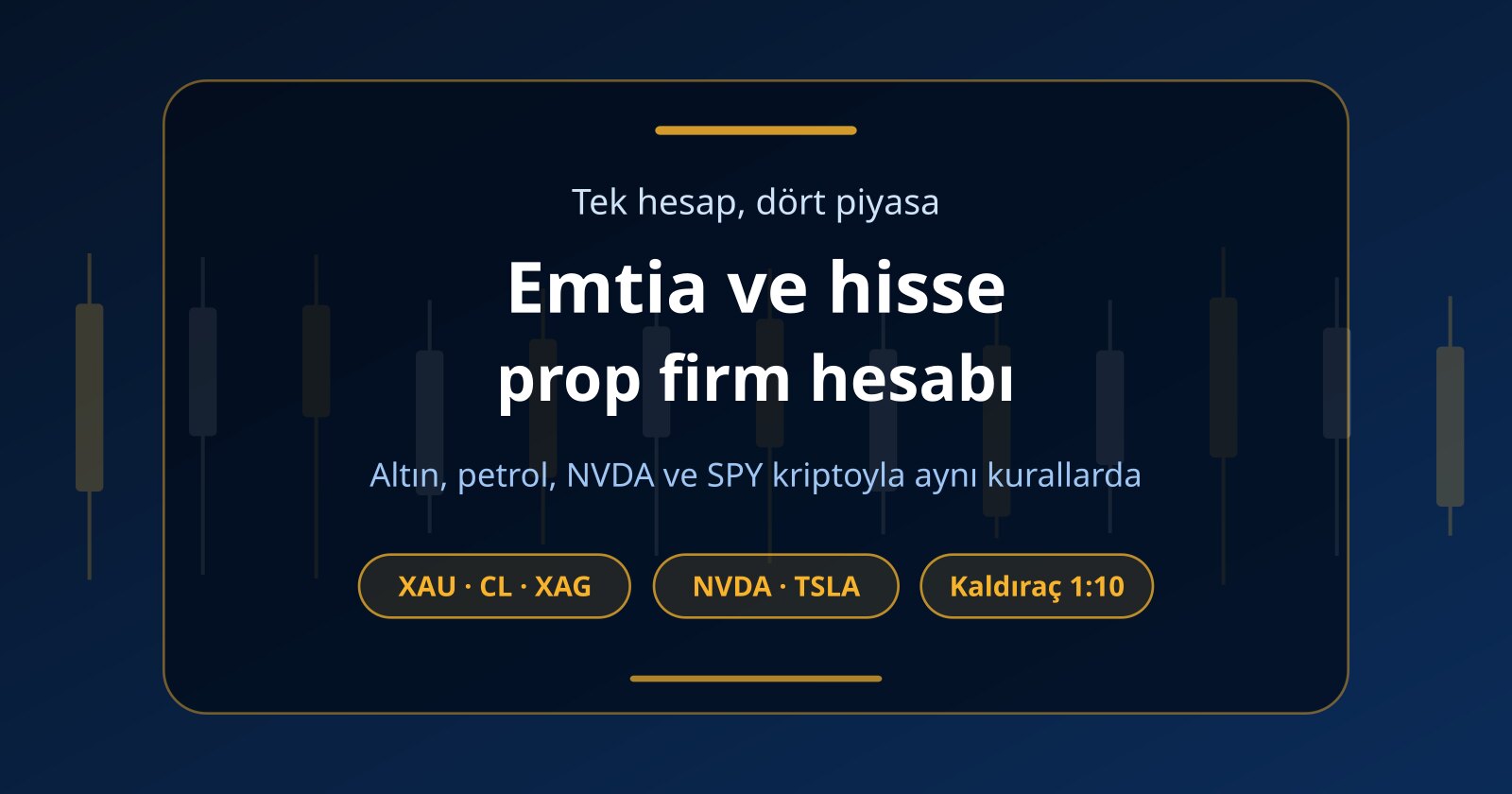 Emtia ve Hisse Prop Firm Hesabı: Altın, Petrol ve NVDA Aynı Challenge’da