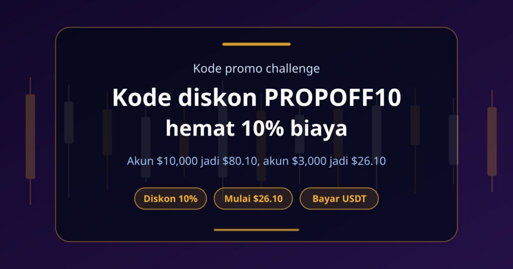 Kode Diskon Prop Firm PROPOFF10: Hemat 10% Biaya Challenge