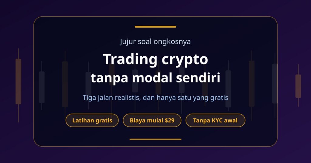 Trading Crypto Tanpa Modal: 3 Jalan Realistis dan Ongkos Aslinya