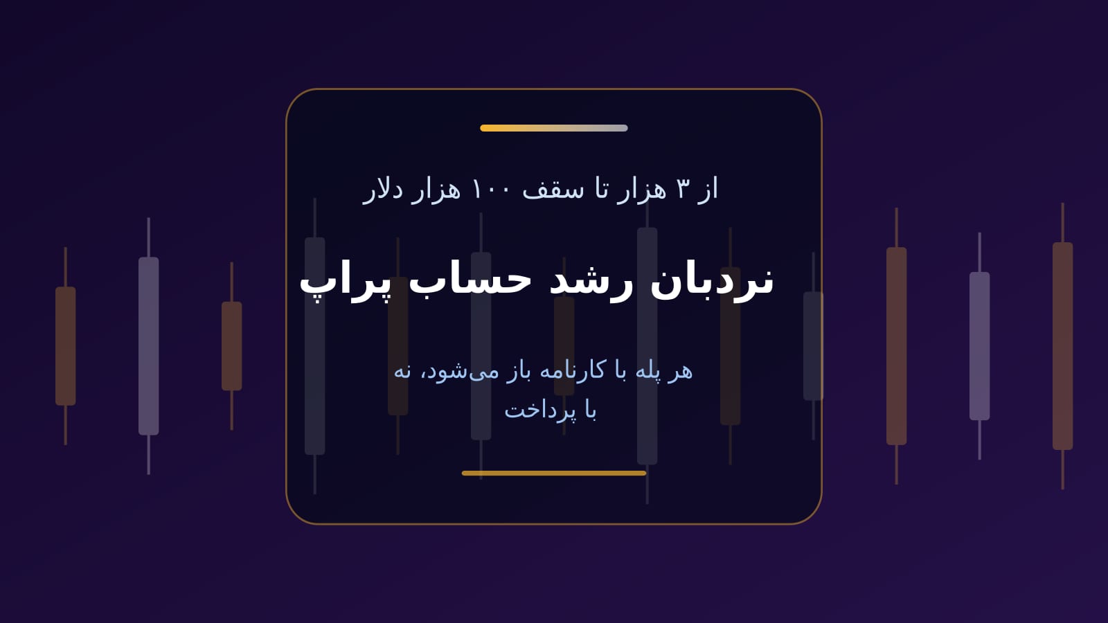 نردبان رشد حساب پراپ؛ از ۳ هزار تا ۱۰۰ هزار دلار