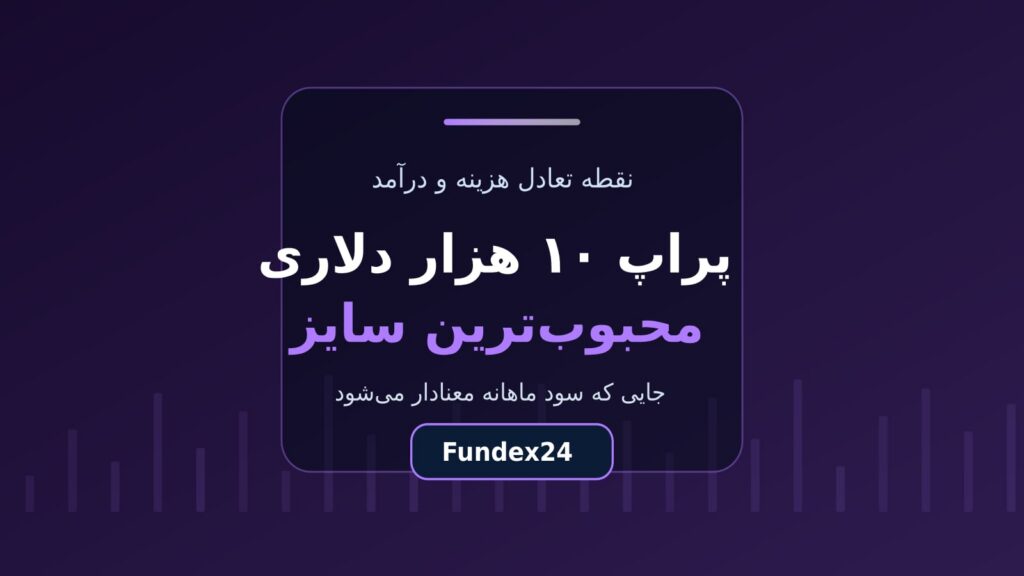 پراپ ۱۰ هزار دلاری؛ چرا محبوب‌ترین سایز حساب فاندد است؟