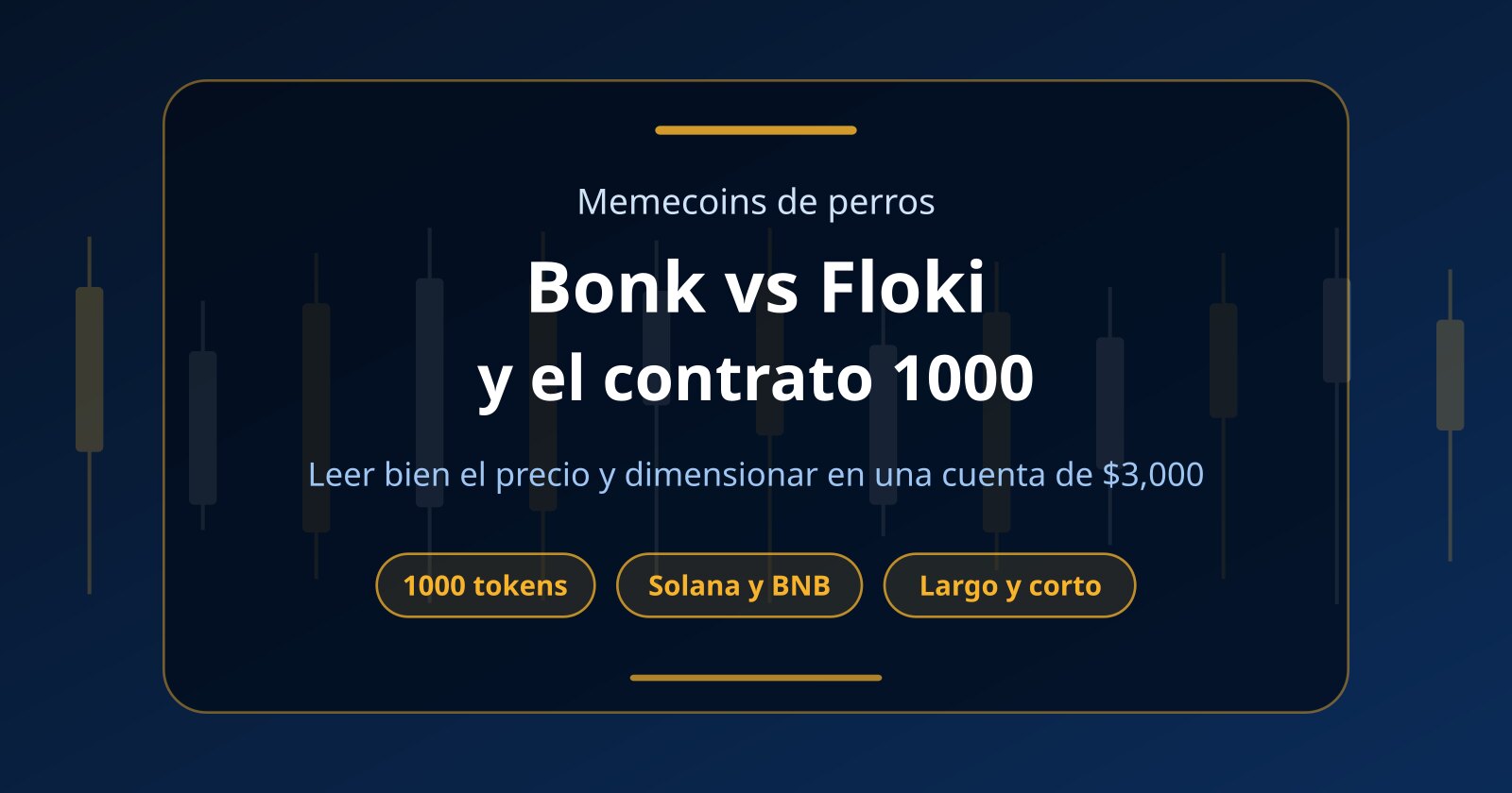 Bonk (BONK) vs Floki (FLOKI): el contrato 1000 y cómo operarlas sin capital